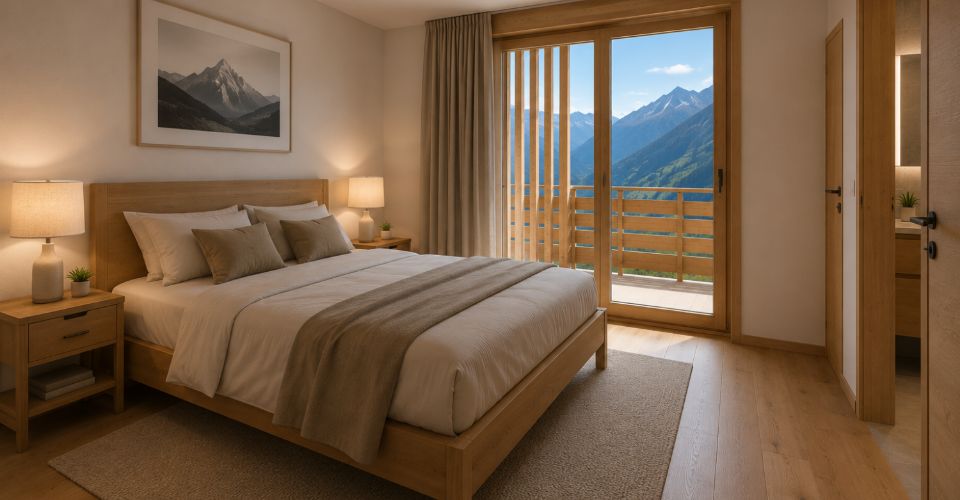 Superbe appartement avec vue sur la vallée - Appartement 4.5 pièces - image - 7