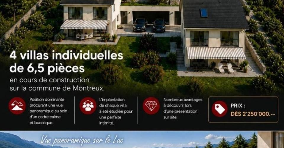 Villas individuelles neuves | 6,5 pièces | Vue panoramique - Maison 6.5 pièces - image - 1