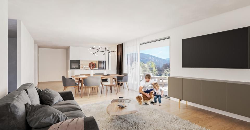 Appartement de 2.5 pièces au rez-de-chaussée avec jardin - lot 124 ALEGRIA à Uvrier - Appartement 2.5 pièces - image - 1