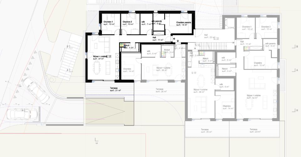Appartement neuf de 4.5 pièces (lot01) à Remaufens - Appartement 4.5 pièces - image - 3