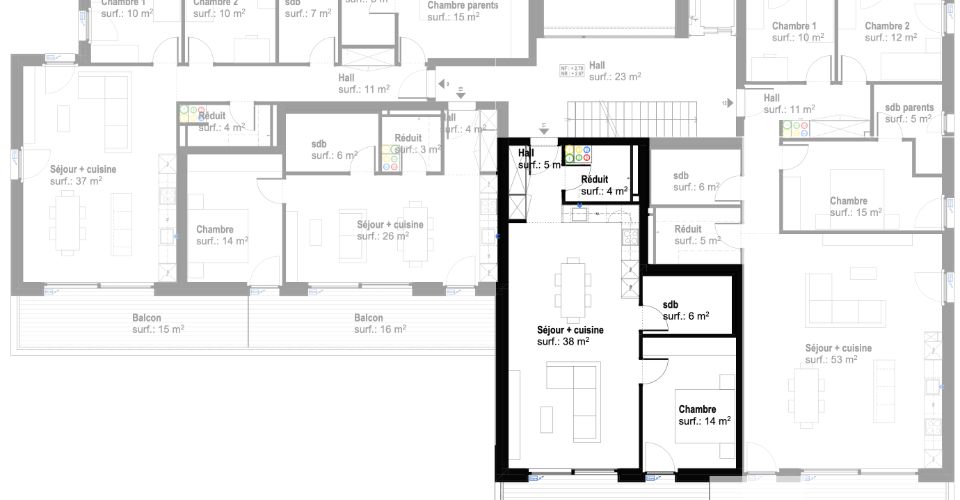 Appartement Minergie-P de 2.5 pièces (lot11) à Remaufens - Appartement 2.5 pièces - image - 6