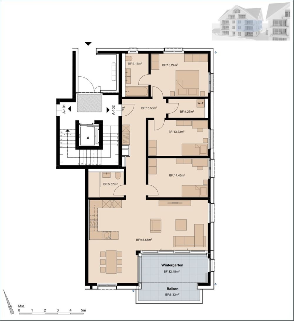 5.5 Zimmer-Wohnung für die ganze Familie -  Bild 6