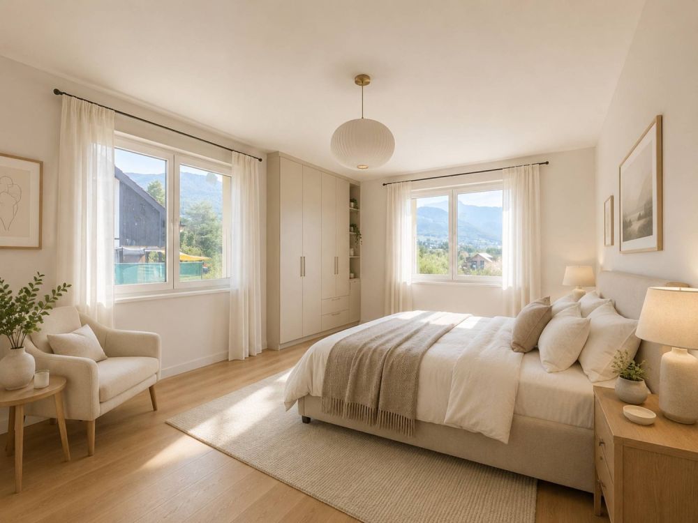 Neuf ! Villa individuelle avec piscine et magnifique vue sur le lac - Proposition d'aménagement