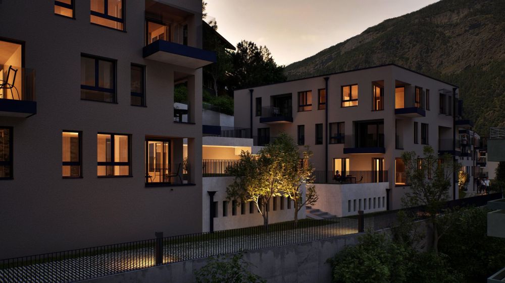 Wohnprojekt BACCHUS: Helle 4.5 ZWG mit grosser Terrasse - Vis_Bacchus_3Nacht_A