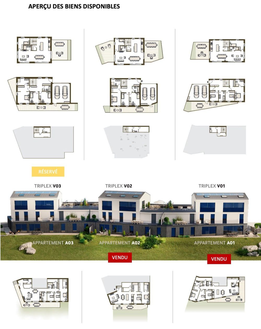 Superbes Triplex-Terrasse de standing à Sorens / 3 sur 6 vendu - Bild 5