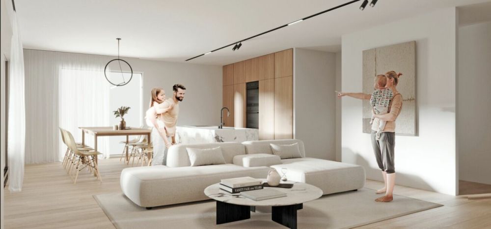 Résidence Stoa à Aproz - Séjour - cuisine