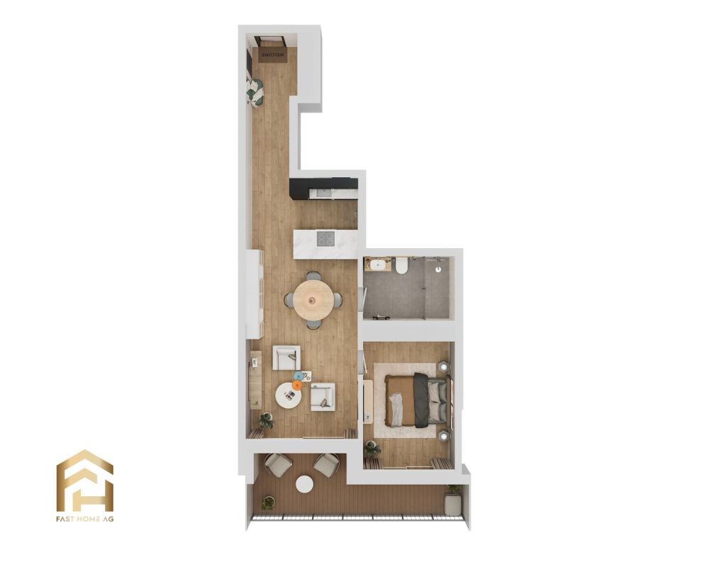 Erstbezug MFH Imbach 2.5 Zimmerwohnung -  Bild 2