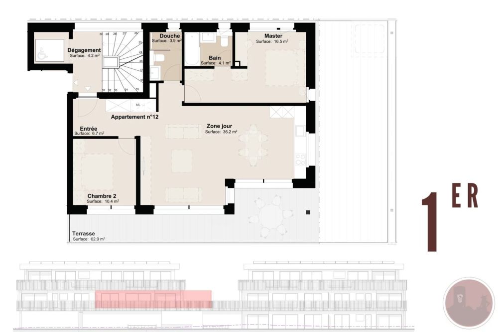 Neue 3.5-Zimmer-Wohnung mit großer Terrasse -  Bild 4