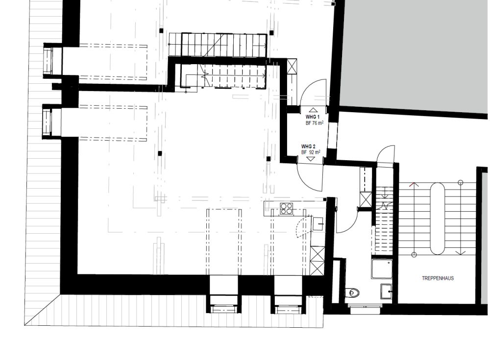 Über den Dächern von Winterthur  Urban, stilvoll, einzigartig - Grundriss Attikastudio