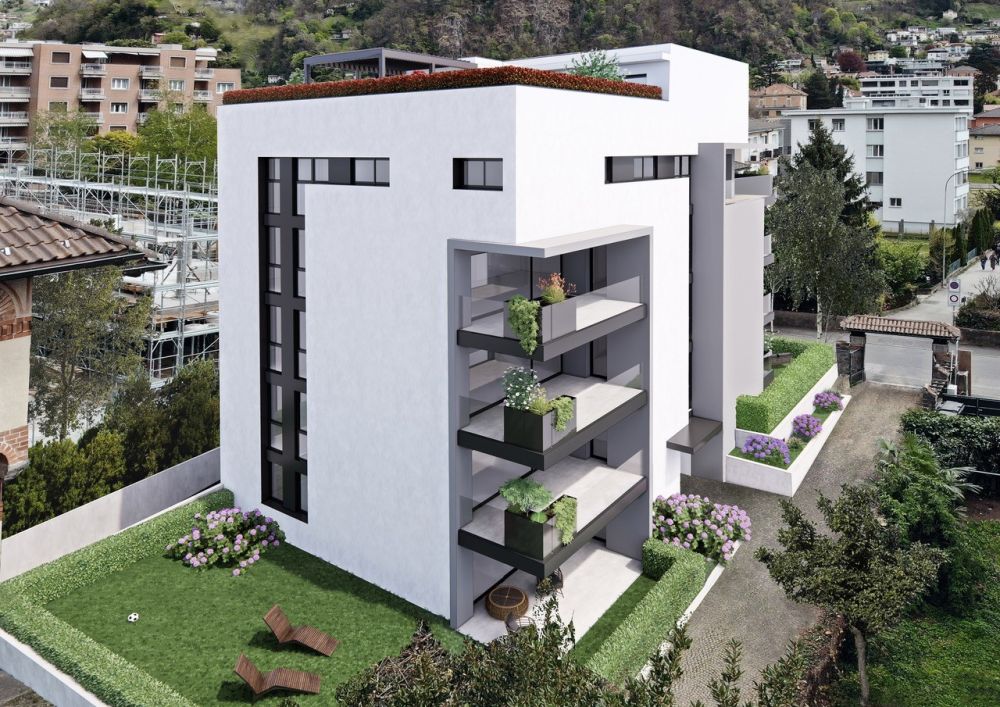 BELLINZONA - VENDESI NUOVO APP. 3.5 LOCALI CON GIARDINO - Bild 7