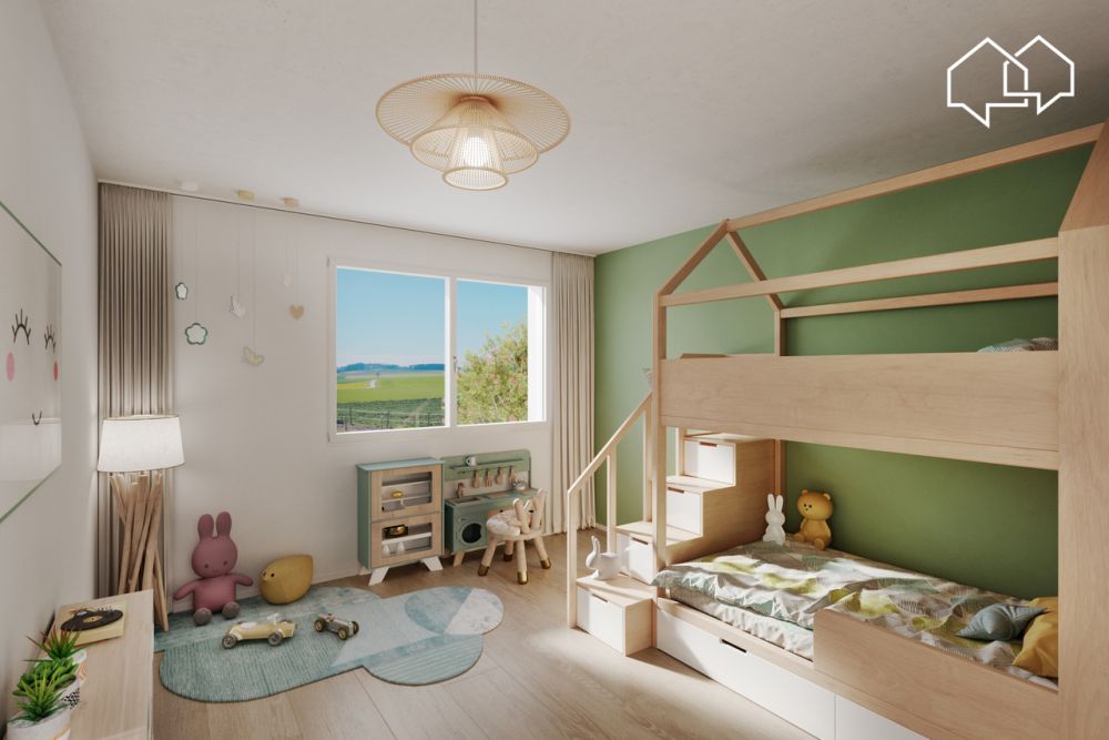 Le Clos des Jordils - villa de 5.5 pièces neuve - Lot A1 - Chambre