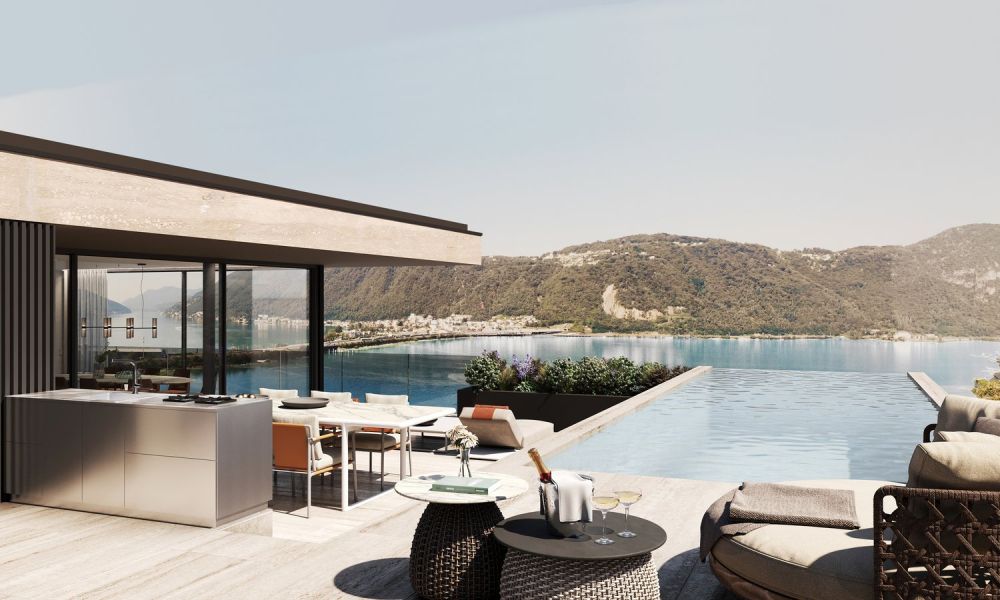 Attika-Duplex 5,5 Lokale mit Infinity-Pool – Residenz Foresta, Lugano -  Bild 1