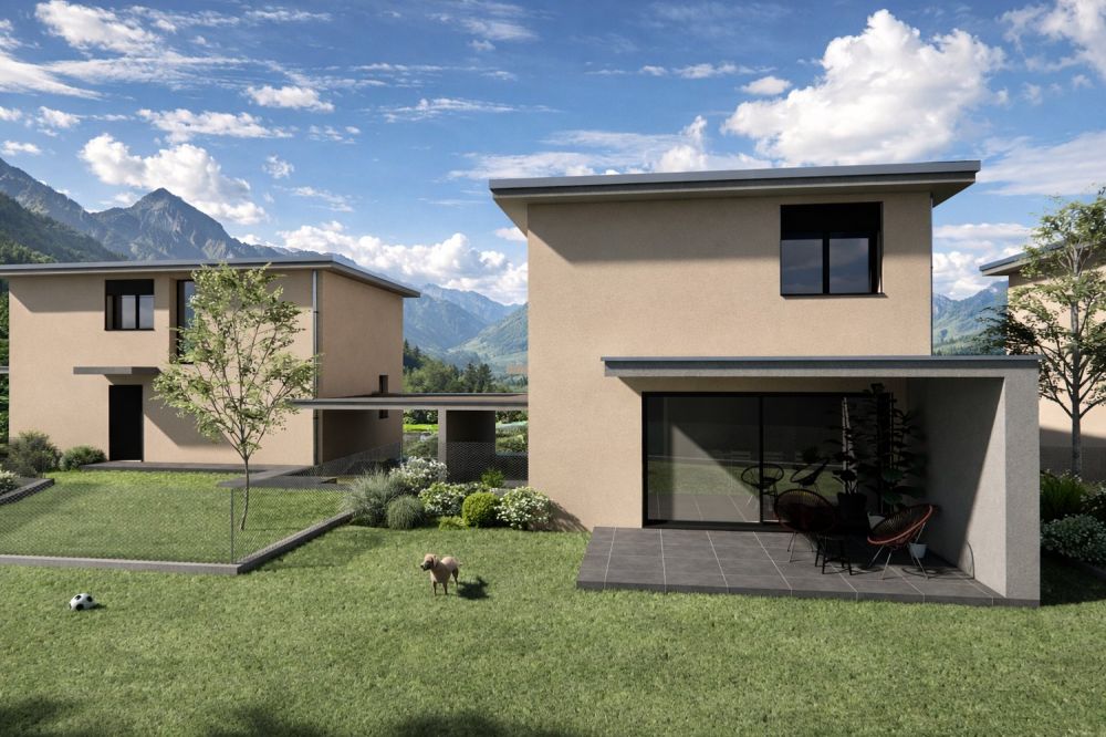 NUOVO PROGETTO: Moderna casa unifamiliare 4.5 locali con giardino -  Bild 1