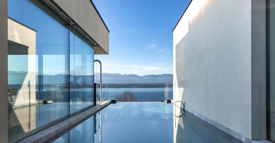 Villa contemporaine neuve, Cologny, vue lac - Maison 10 pièces - image - 12