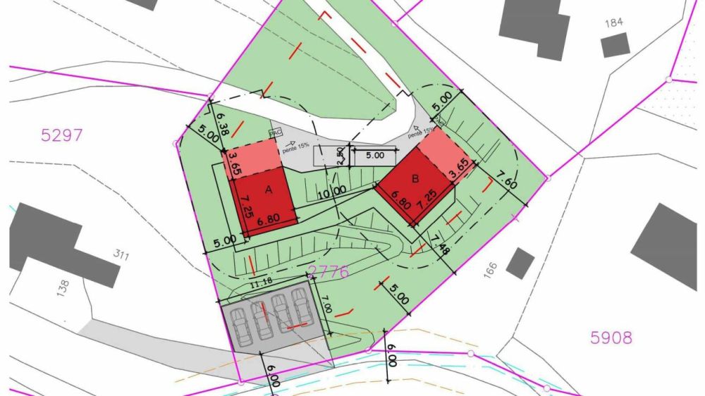 Chalet Plan Bochy, Mayens de Saxon - Chalet A - Chalet S - Parcelle