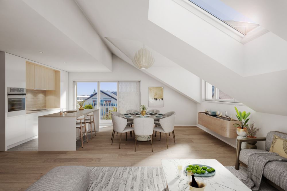 A VENDRE SUR PLANS APPARTEMENT 4,5 PCES (105 M2 PPE) EN ATTIQUE -  Bild 1