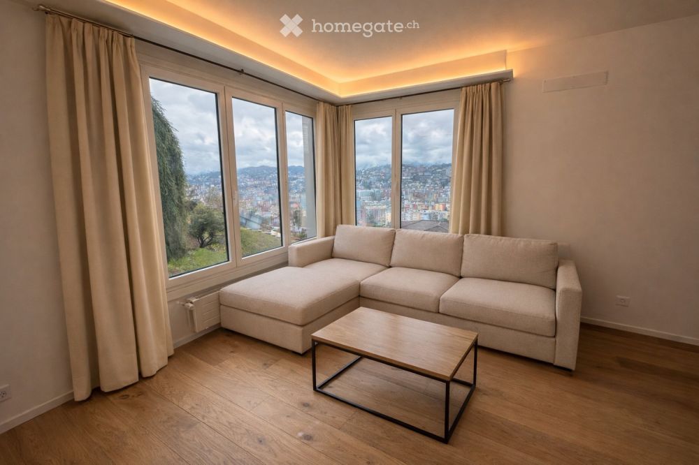 Elegante appartamento 3.5 locali completamente rinnovato a Viganello - Bild 1