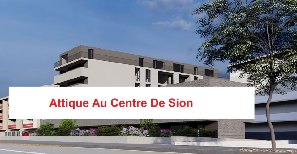 Attique - 3.5 Pces au centre de Sion - Attique 3.5 pièces - image - 1