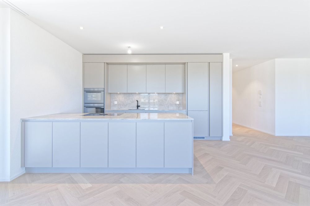 Erstbezug- 4.5-Zimmer Wohnung im 1. Obergeschoss mit Weitsicht - moderne, exklusive Küche