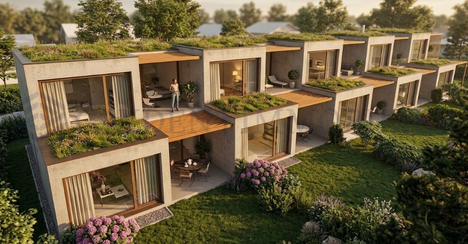 Villa D : Villa neuve contemporaine HPE à Veyrier ! - Maison 5.5 pièces - image - 3