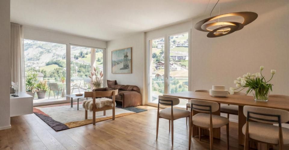 Nur noch wenige Verfügbar: Exklusive Eigentumswohnungen im Zentrum von Susten - Appartement 4.5 pièces - image - 2