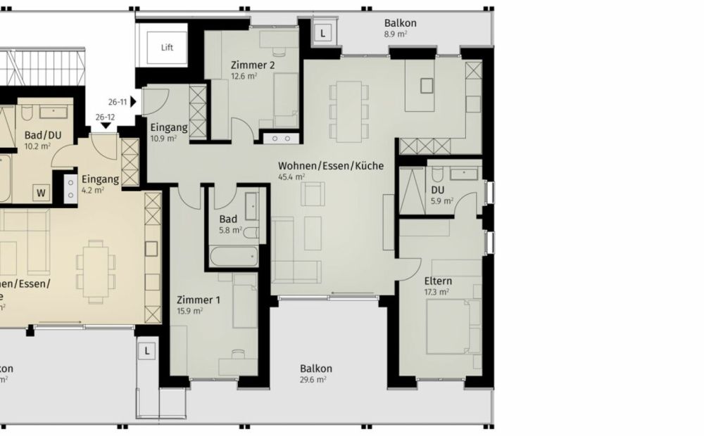 162 m² | 4.5-Zi.-Wohnung im 1. OG | Erstbezug -  Bild 10