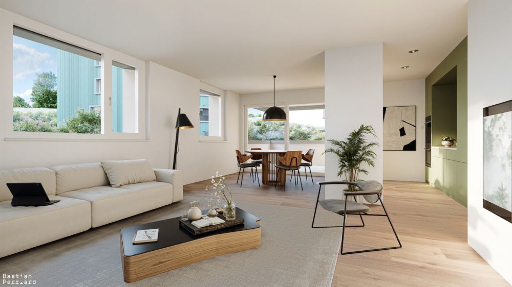 Proche de la gare, dans un nouveau quartier verdoyant - Bild 1