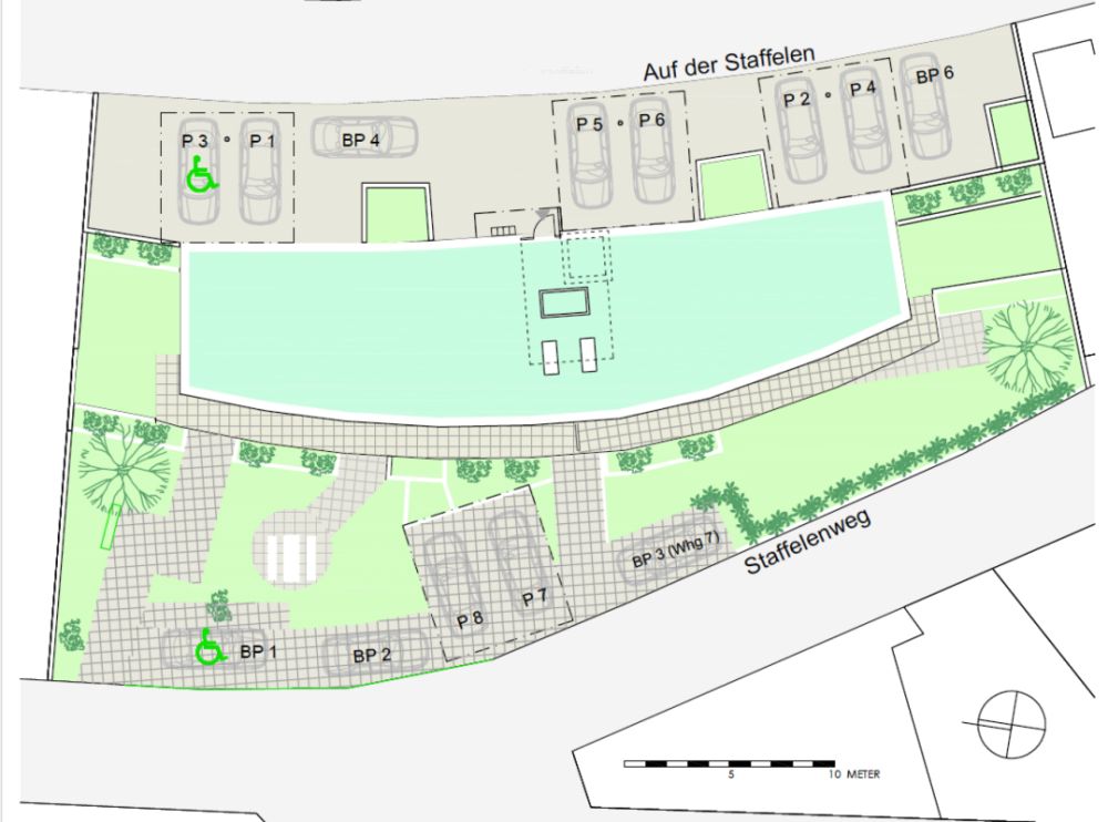 Neubau-Gartenwohnung Nr. 7: 2 Nasszellen, Sitzplatz, 110 m² Garten, Carport, Keller, WM/TU -  Bild 10