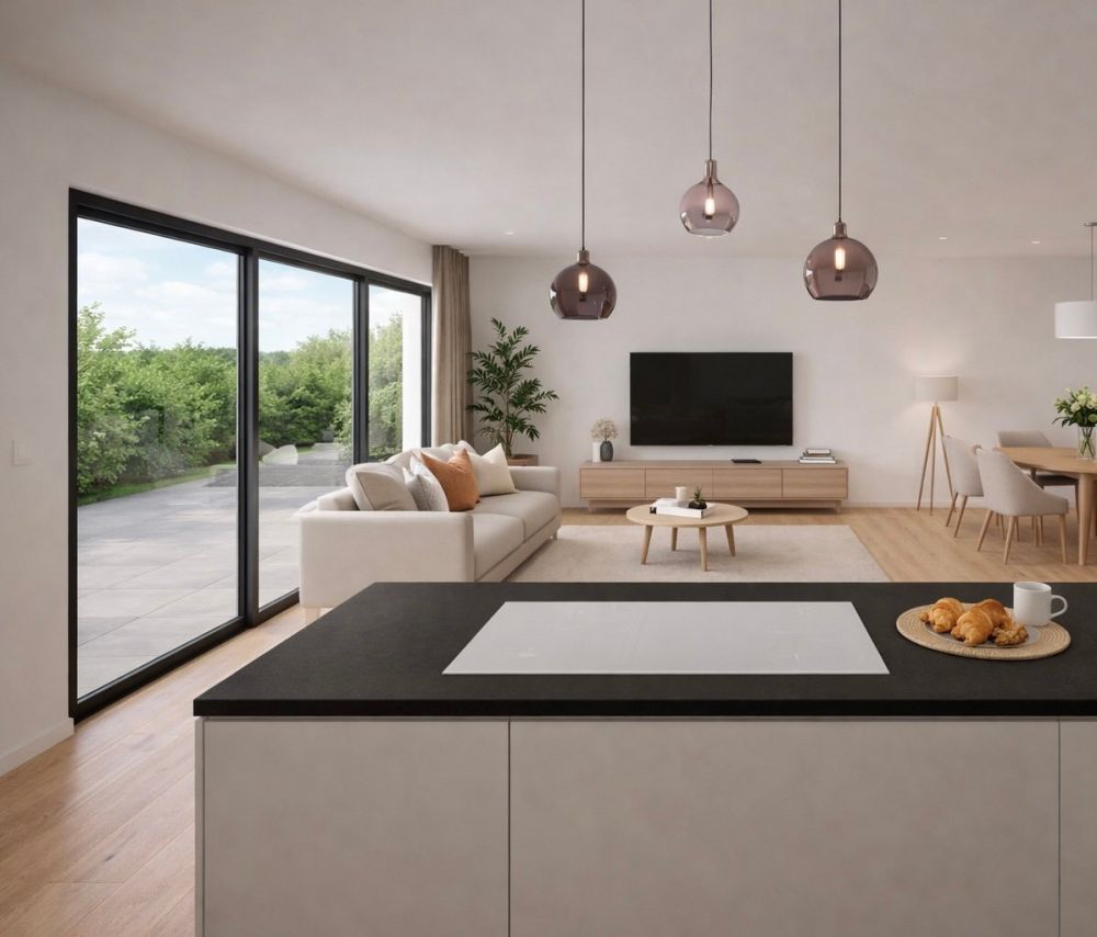 Magnifique appartement plan 3,5 pièces plain-pied - cadre calme entre trois lacs – Gampelen/Champion -  Bild 1
