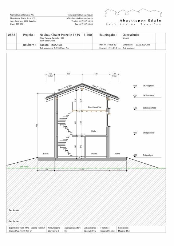 Snowstar Zen Lauinen Saas-Grund Neubau 2025. Attraktives Einfamilienhaus im Grünen. Hauptwohnsitz. Inkl. 2 Parkplätze. - Bild 11