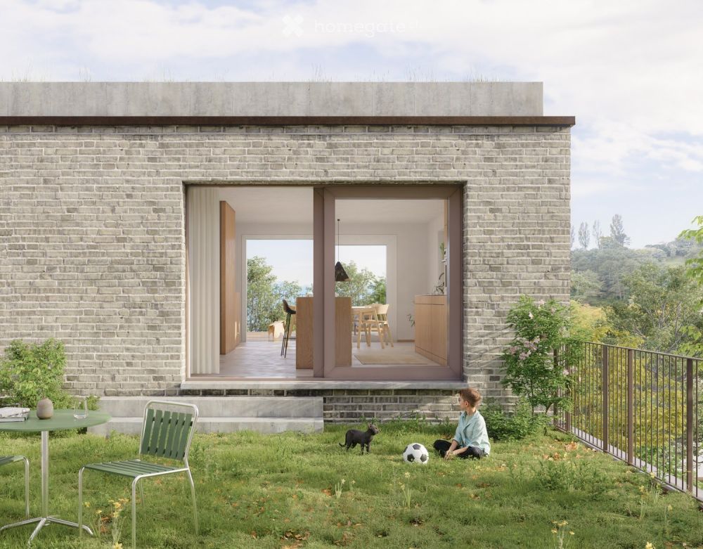 Maison mitoyenne neuve de 5.5 pièces à Paudex – Vue, balcon et jardin -  Bild 4
