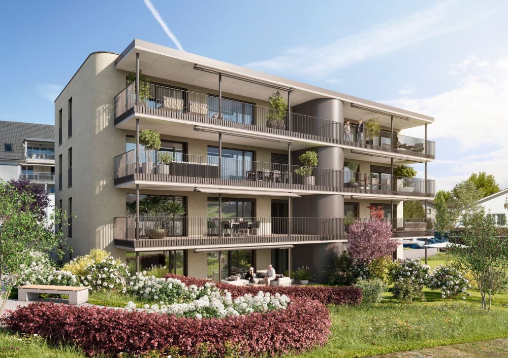 GROSSE 3 1/2-ZIMMER WOHNUNG, PARTIELLE SEESICHT, SONNIG, RUHIG, MITTEN IM DORF - Bild 3