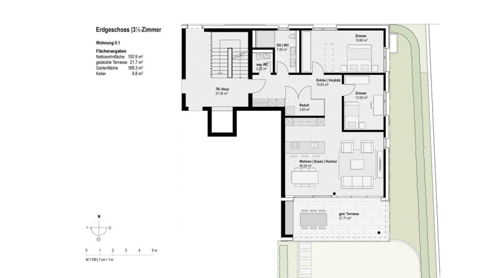 In Altstadtnähe: Top-Garten-Wohnung ! Ruhig & doch zentral -  Bild 5