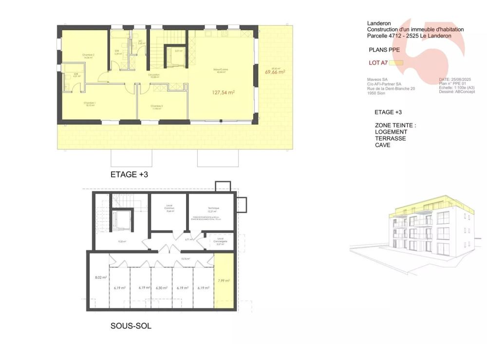 Attique d'exception avec accès par ascenseur privé et terrasse de 70 m2 -  Bild 8
