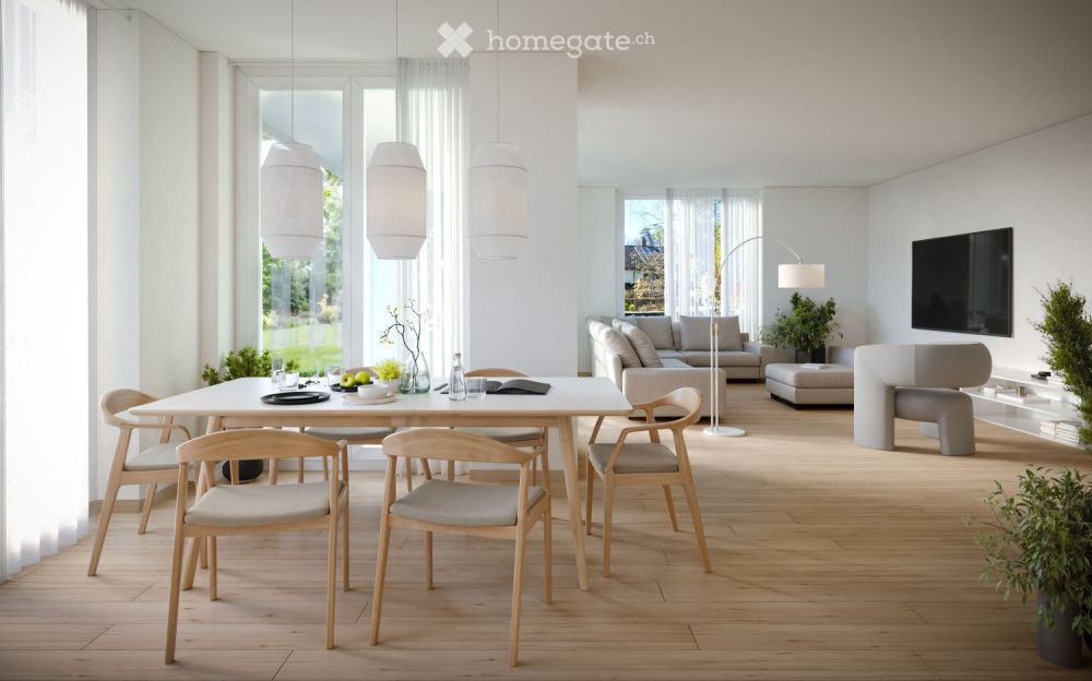 Moderne 3.5-Zimmer-Neubauwohnung mit grosszügigem Garten und Terrasse -  Bild 2