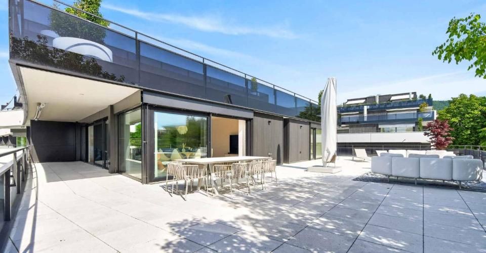 Appartement neuf en angle de 5.5 pièces avec terrasse de 200m² - Vue lac Léman - Appartement 5.5 pièces - image - 7