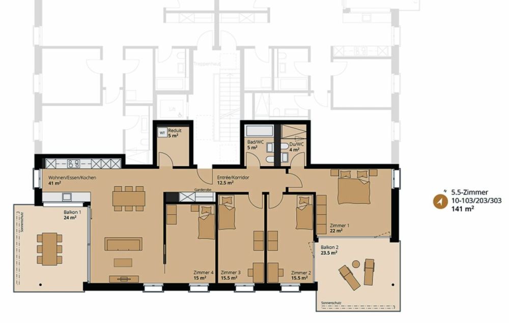 5.5-Zimmer Eigentumswohnungen - Bild 3