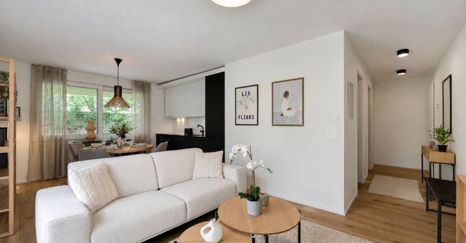 Un écrin contemporain avec jardin privatif - Appartement 2.5 pièces - image - 1