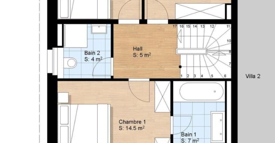 Founex Village - situation calme - Villa 1 sur plans avec 4 chambres - Maison 5.5 pièces - image - 10