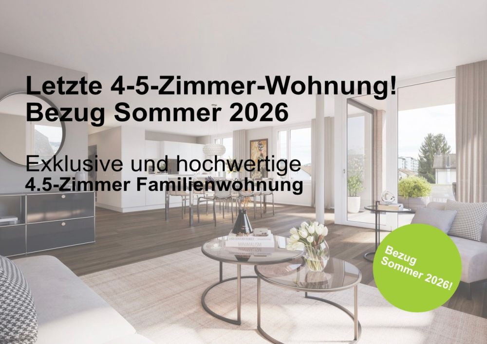 Letzte 4.5-Zimmer Wohnung - Bild 1