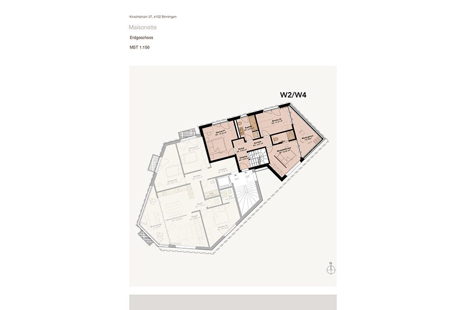 Helle und grösszügige 5.5-Zimmer-Maisonette-Wohnung mit Weitsicht und Garten - W2+4 -  Bild 6