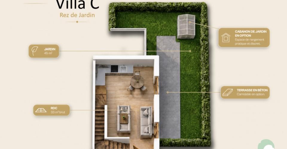 DERNIÈRE VILLA NEUVE de 3,5 pièces disponible ! Lot C - Maison 3.5 pièces - image - 2