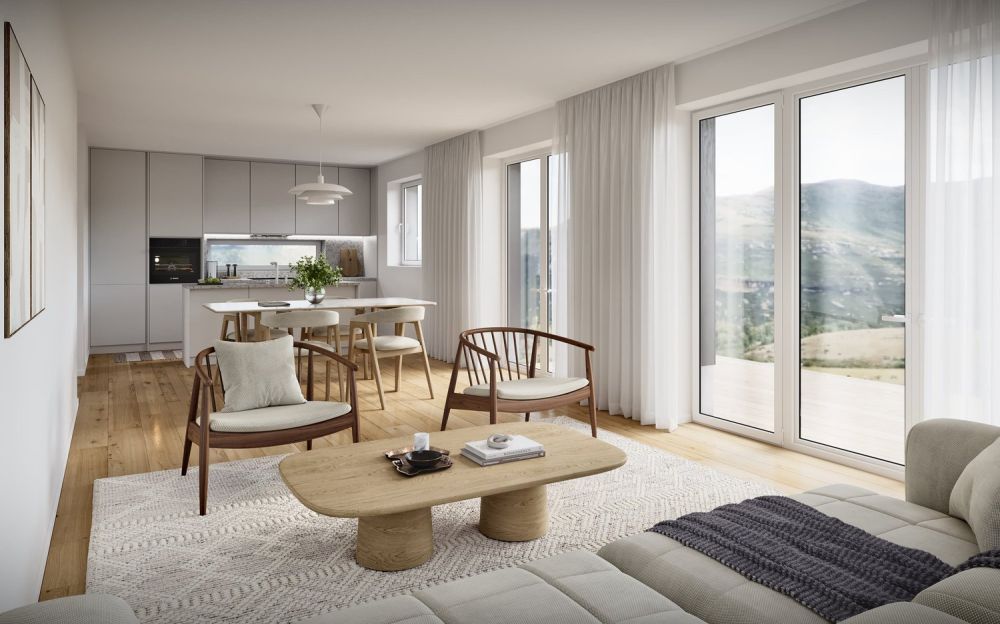 8 neue Einfamilienhäuser (B1) für den Erstwohnsitz. Zeitgemässer Holzbau, sorgfältig geplant im kleinen Ensemble Bim Chrützchappeli. -  Bild 3