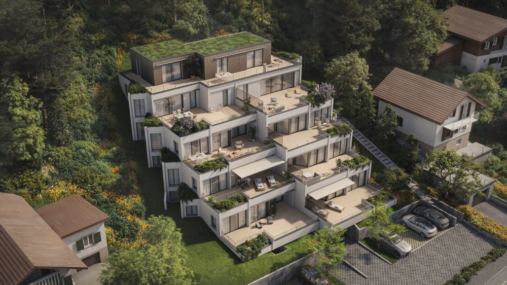 Exklusive 4.5-Zimmer-Terrassenwohnung mit traumhafter Aussicht in Grellingen -  Bild 1