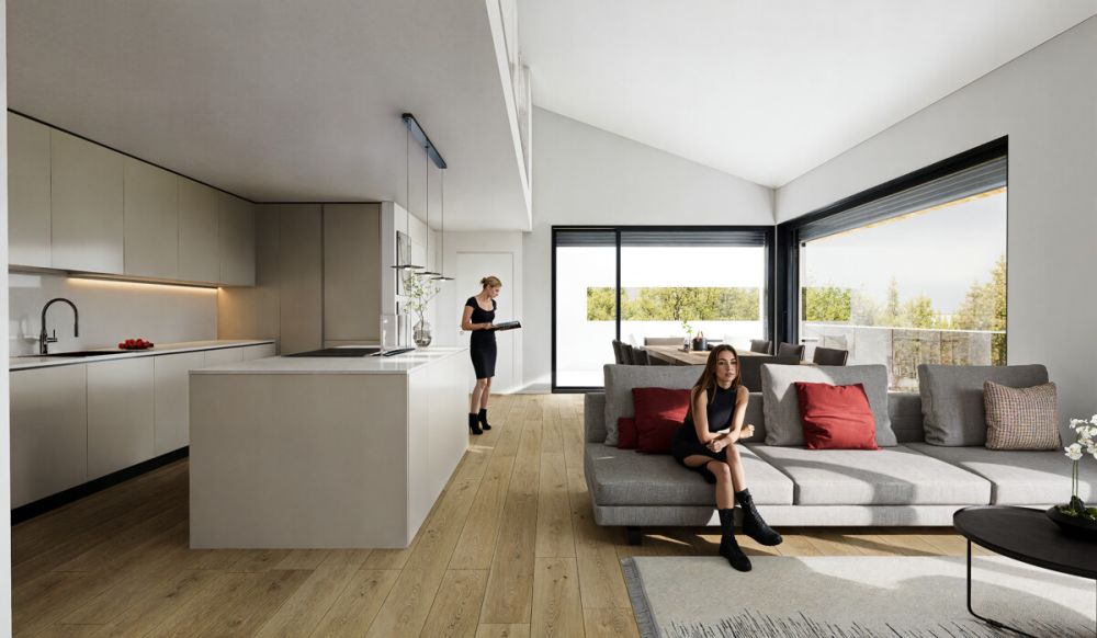 BOSCO LUGANESE ELEGANTES 4.5-ZIMMER-WOHNUNG MIT PANORAMABLIK, 10 MINUTEN - 08.10.25  ATTICO 2
