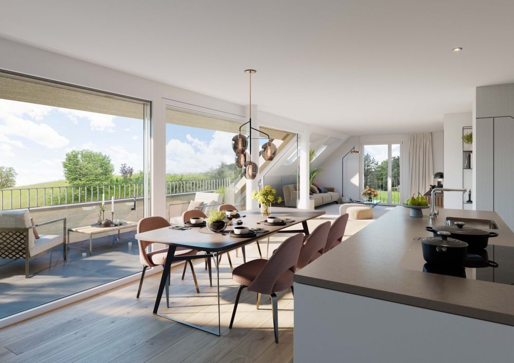 Grosse neue 5½-Zi.Dachmaisonettewohnung zu verkaufen an schöner Aussichtslage -  Bild 3