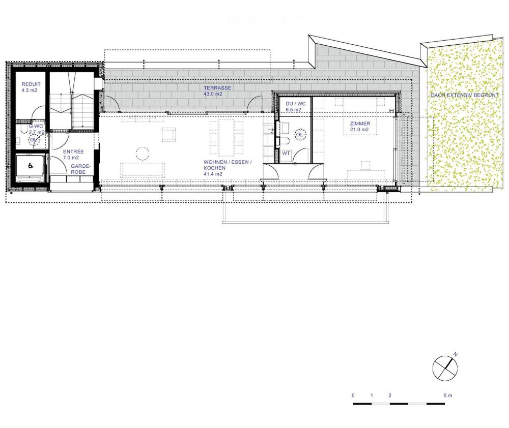Wohnraum 119 m2, Loggia 30 m2, Raumhöhe 2.94 m, Terrazzo; CHF 1'528'000.- -  Bild 7