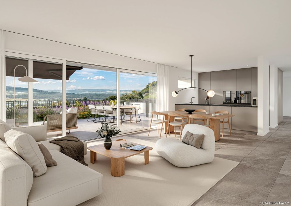 Einzigartige 3.5-Zimmer-Terrassenwohnung mit traumhaftem Weitblick übe - Klingnau_Innen_Ebene-3_03-08