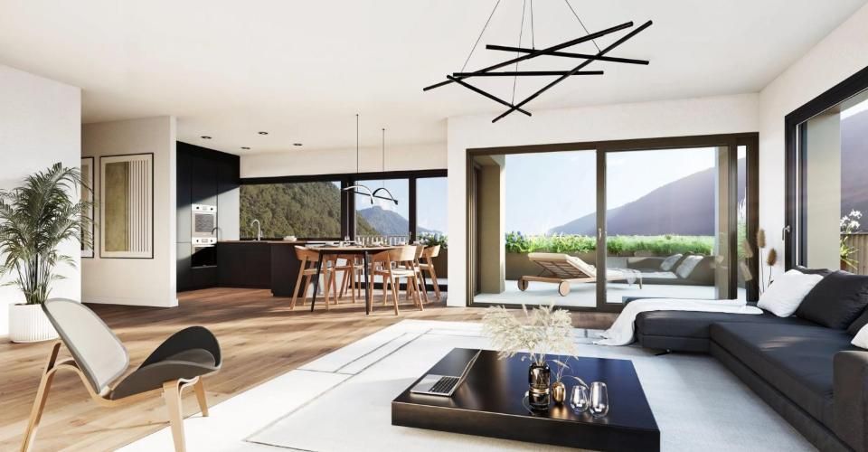 Attique neuf d'exception de 4.5 pièces avec terrasse de 109 m2 - Appartement 4.5 pièces - image - 1