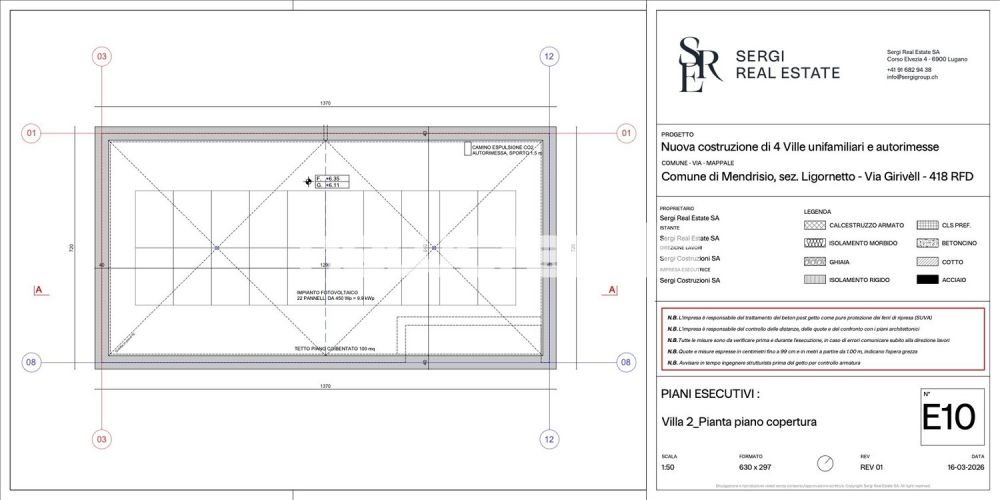 Außergewöhnliche Villa mit großer Fläche und privatem Pool - piani esecutivi 3